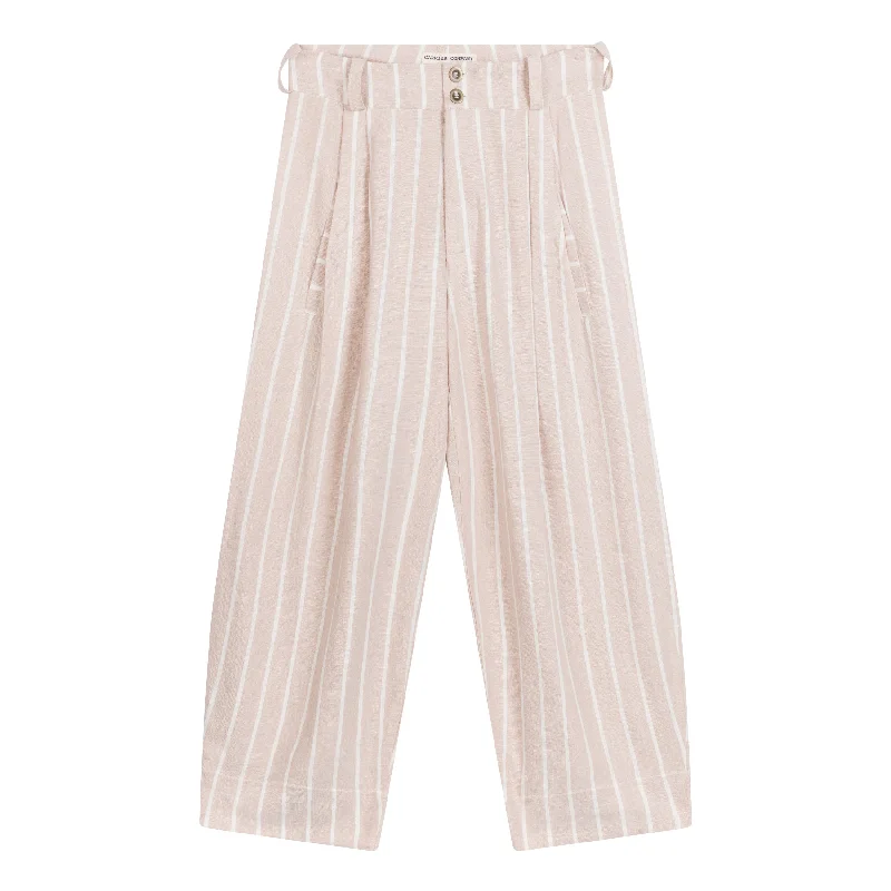 Dutch Trouser in Striped Linen