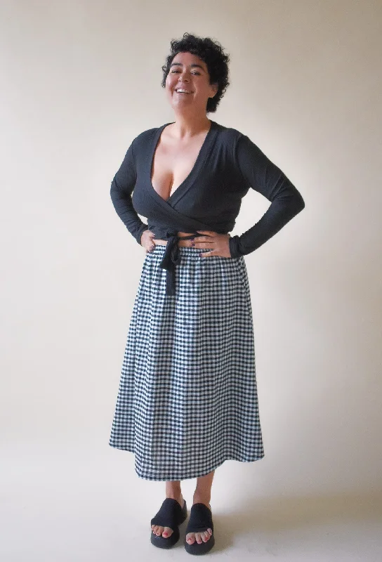 Eva Midi Gingham Skirt