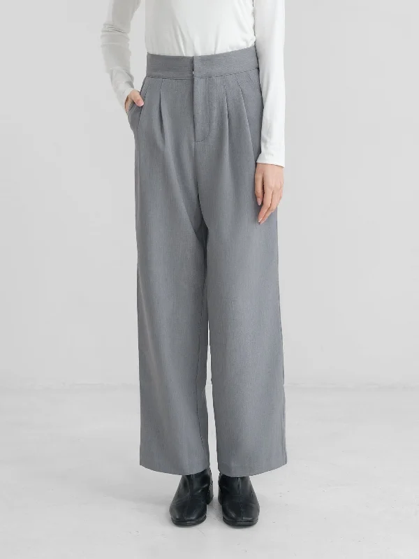 Side Adjustable Pleated Trousers