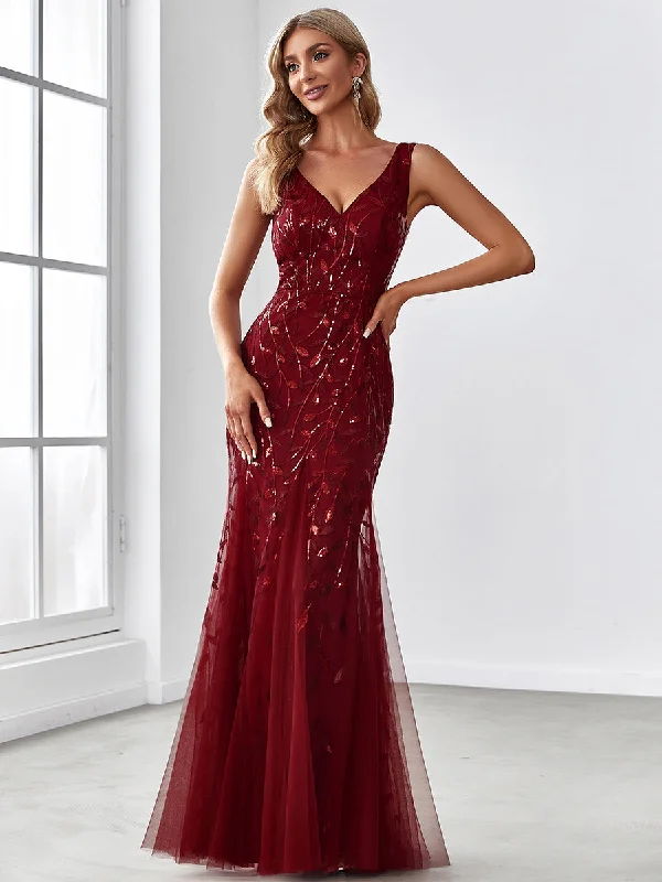 Classic Fishtail Sequin Wholesale Evening Dresses for Women