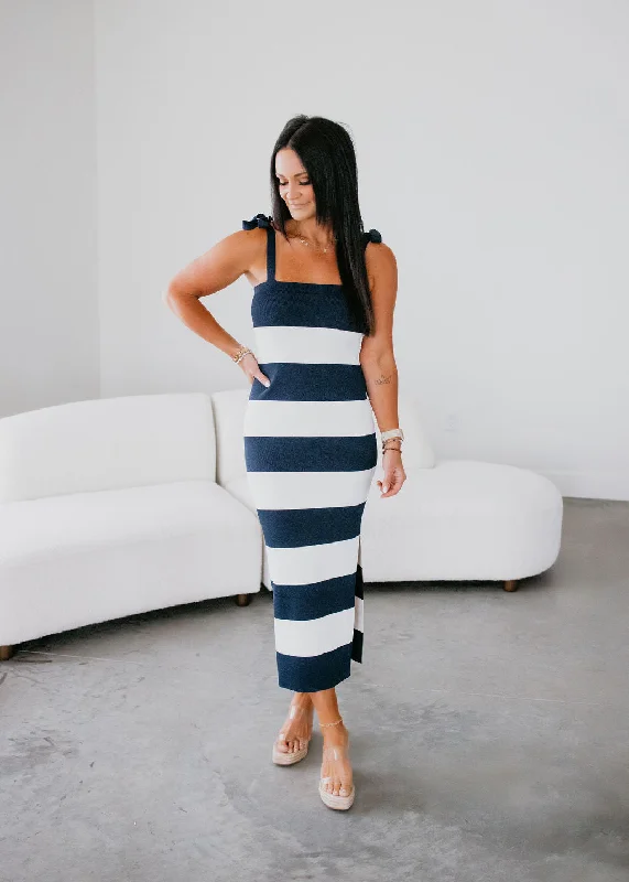 Cowen Striped Maxi Dress