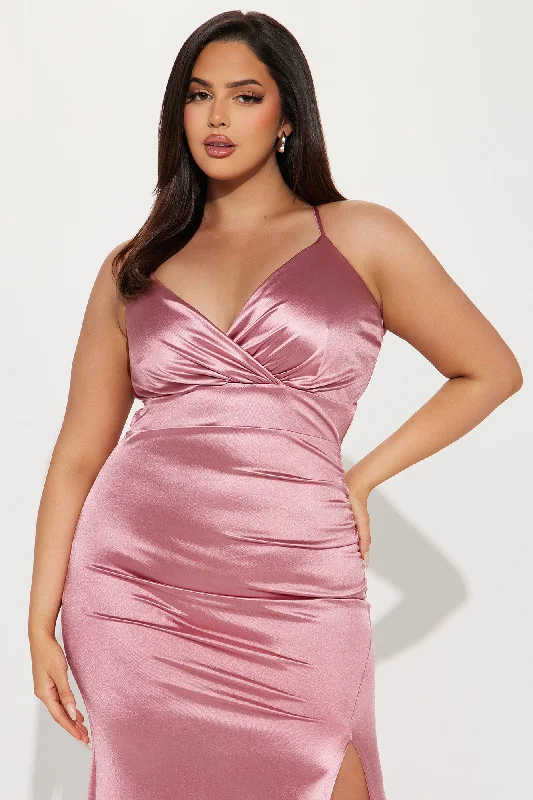 Daniella Ruched Gown - Mauve