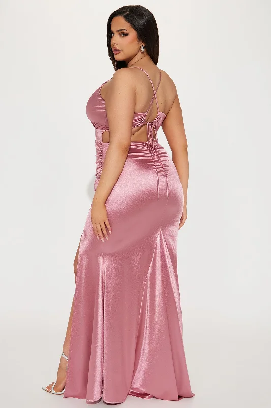 Daniella Ruched Gown - Mauve