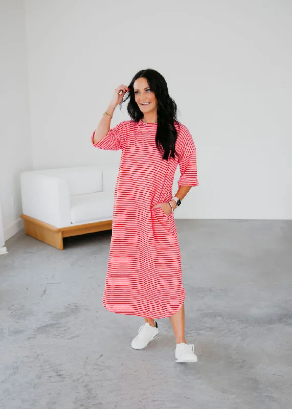 Eve Striped Maxi Dress