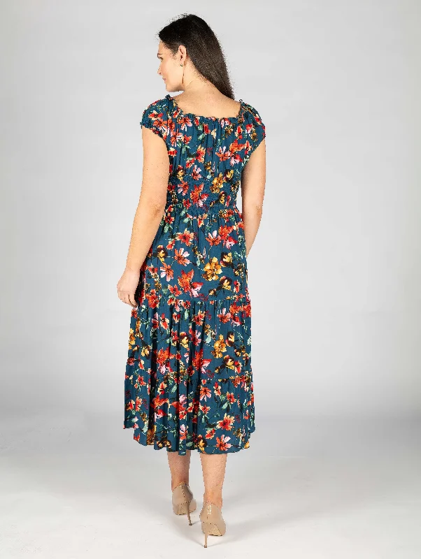 Gathered Neckline Dress