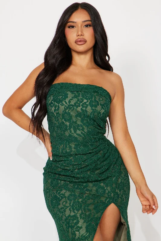 Liv Lace Maxi Dress - Hunter