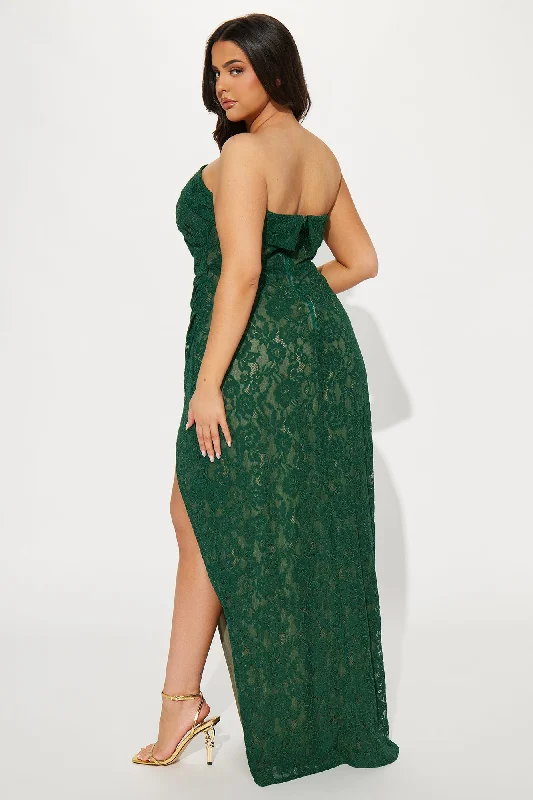 Liv Lace Maxi Dress - Hunter