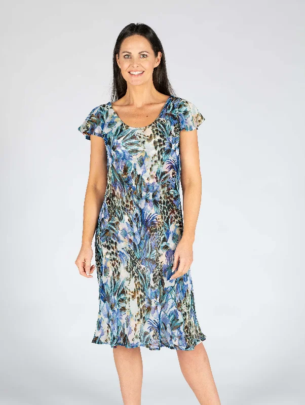 Reversible Multi Print Dress