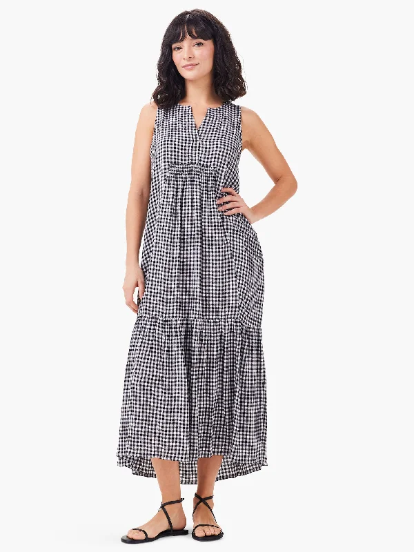 Nic + Zoe Drapey Gingham Dress