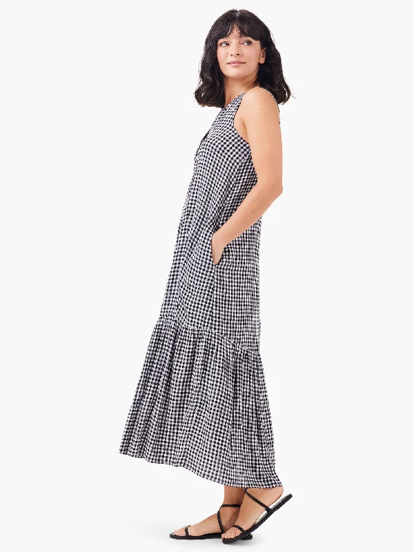 Nic + Zoe Drapey Gingham Dress