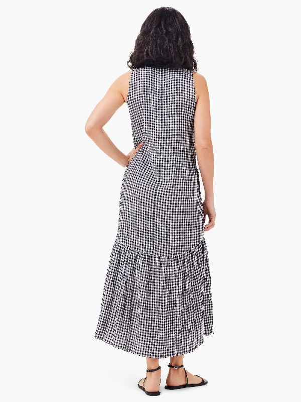 Nic + Zoe Drapey Gingham Dress