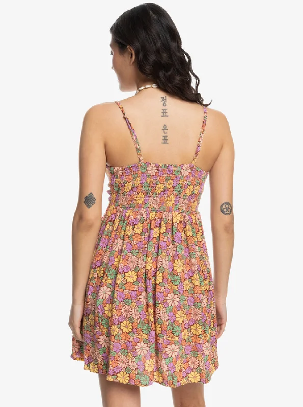 Roxy Evening Glow Again Dress-Root Beer