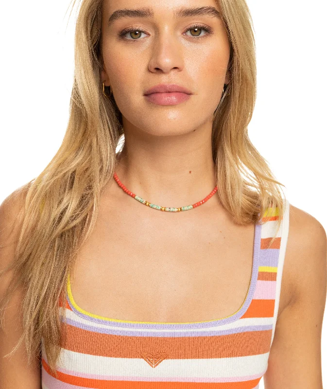 Roxy Surf.Kind.Kate. Stripe Dress-Vermillon Sun Struck Stripe